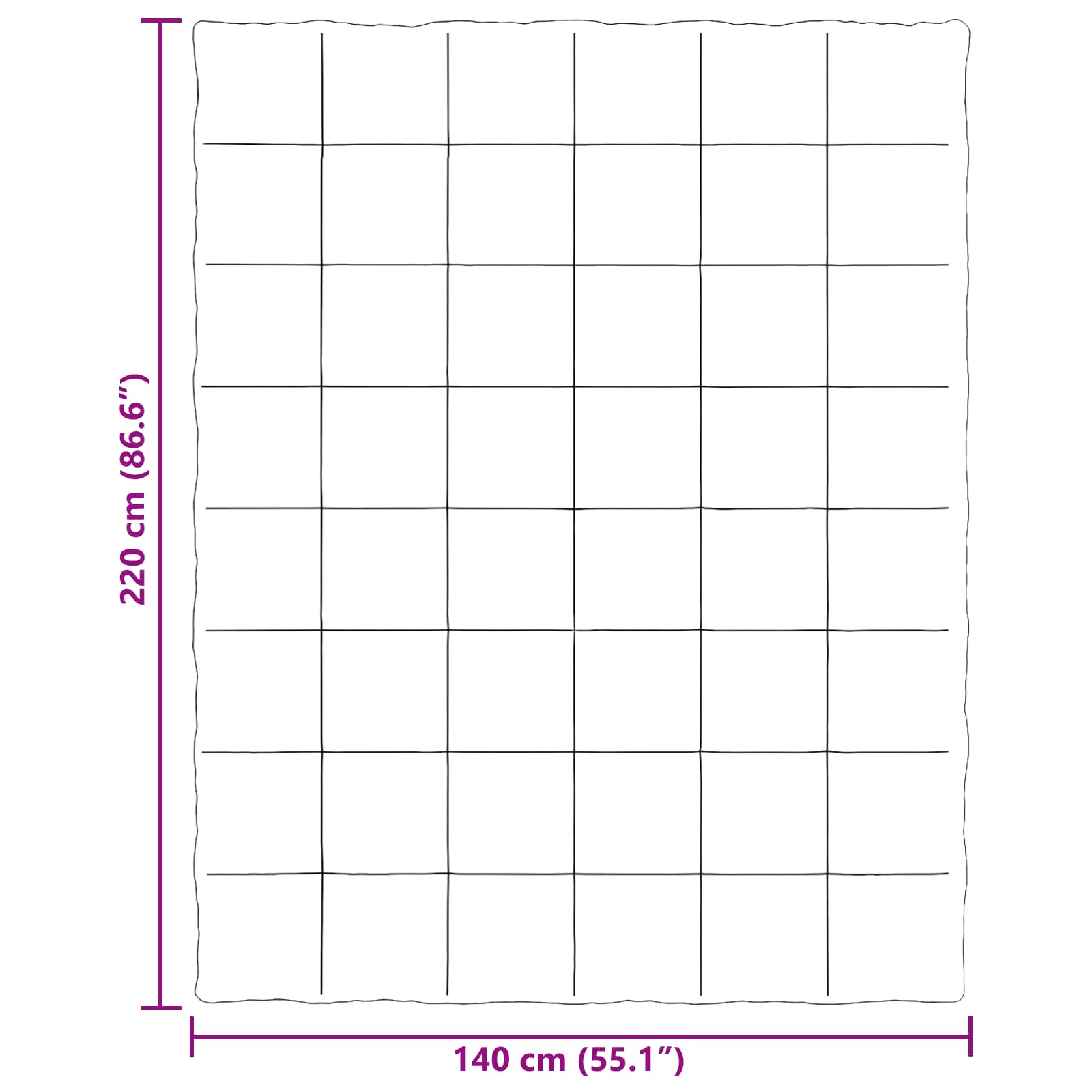 Ganzjahresbettdecke Anthrazit 135 x 200 cm Mikrofaser