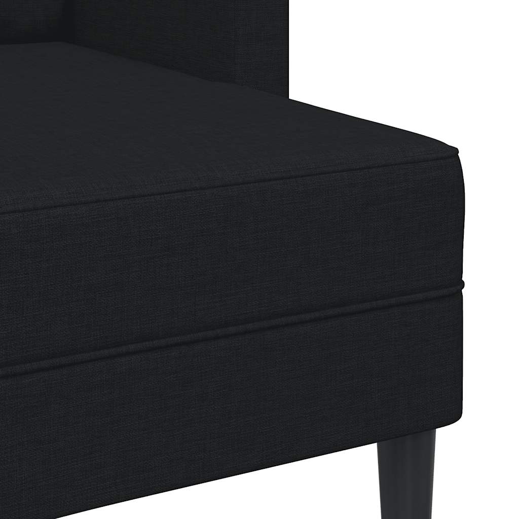 2-Sitzer-Sofa mit Chaiselongue L-Form Hellgrau 125 cm Stoff