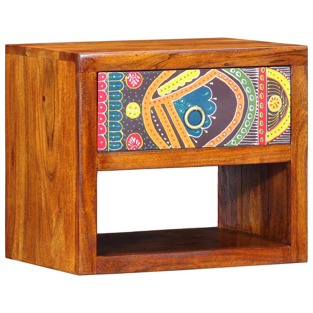 Nachttisch Braun 40 x 35 x 35 cm Massivholz Akazie