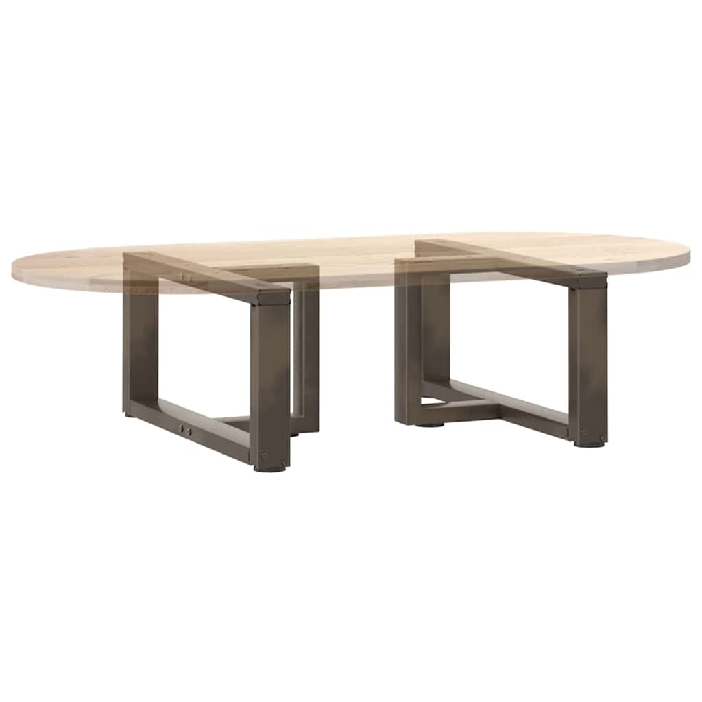 Couchtischbeine T-Form 2 Stk. Schwarz 30x25x(30-31) cm Stahl