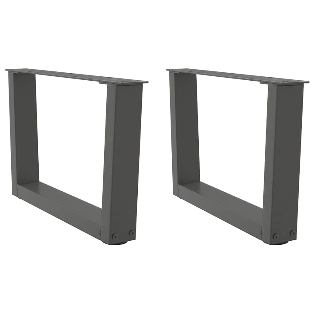 Couchtischbeine V-Form 2 Stück Schwarz 30x(30-31,3) cm Stahl