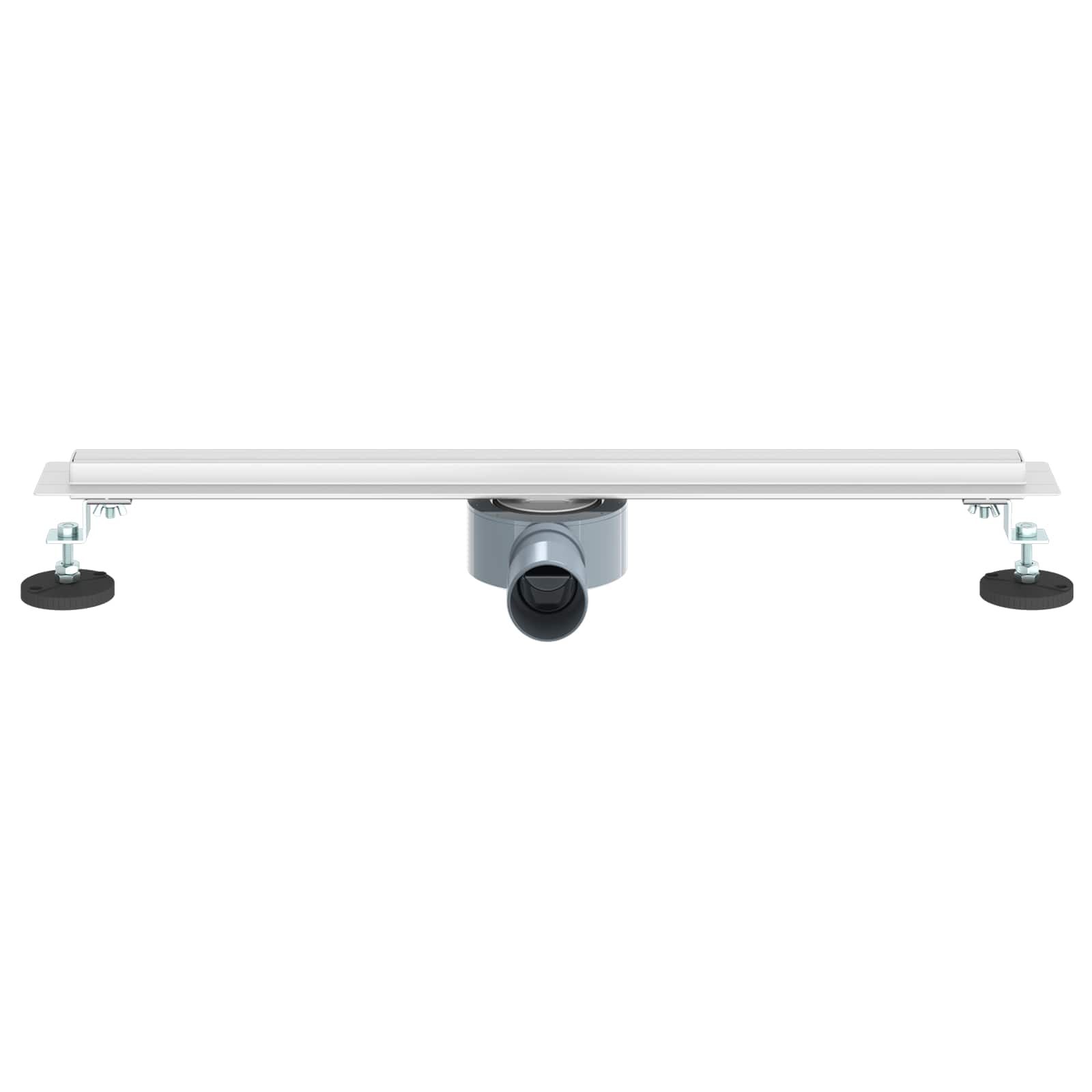 360° Duschablauf mit slim Modell Silber 50 cm Edelstahl 304