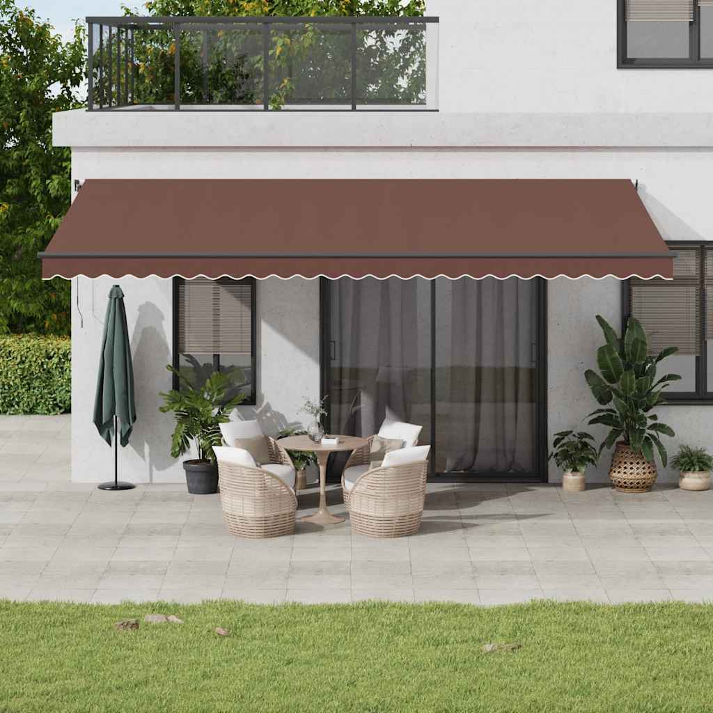 Markise Automatisch Einziehbar 350x250 cm Creme