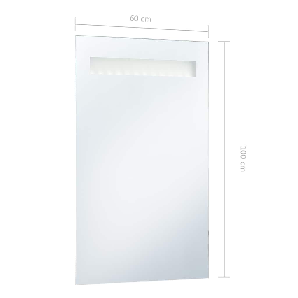 Badezimmer-Wandspiegel mit LEDs 60x80 cm