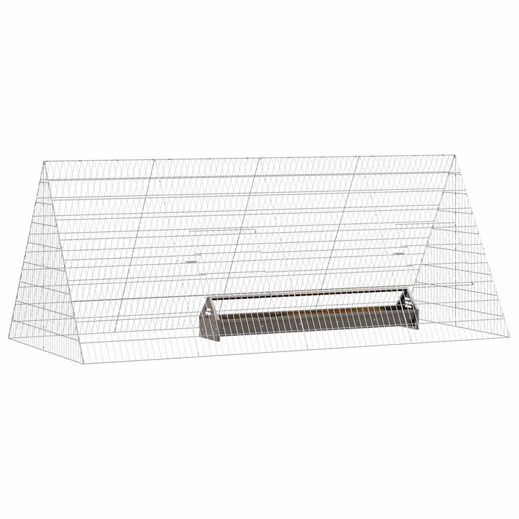 Hühnerkäfig Silber 110 x 55 x 55 cm Verzinkter Stahl