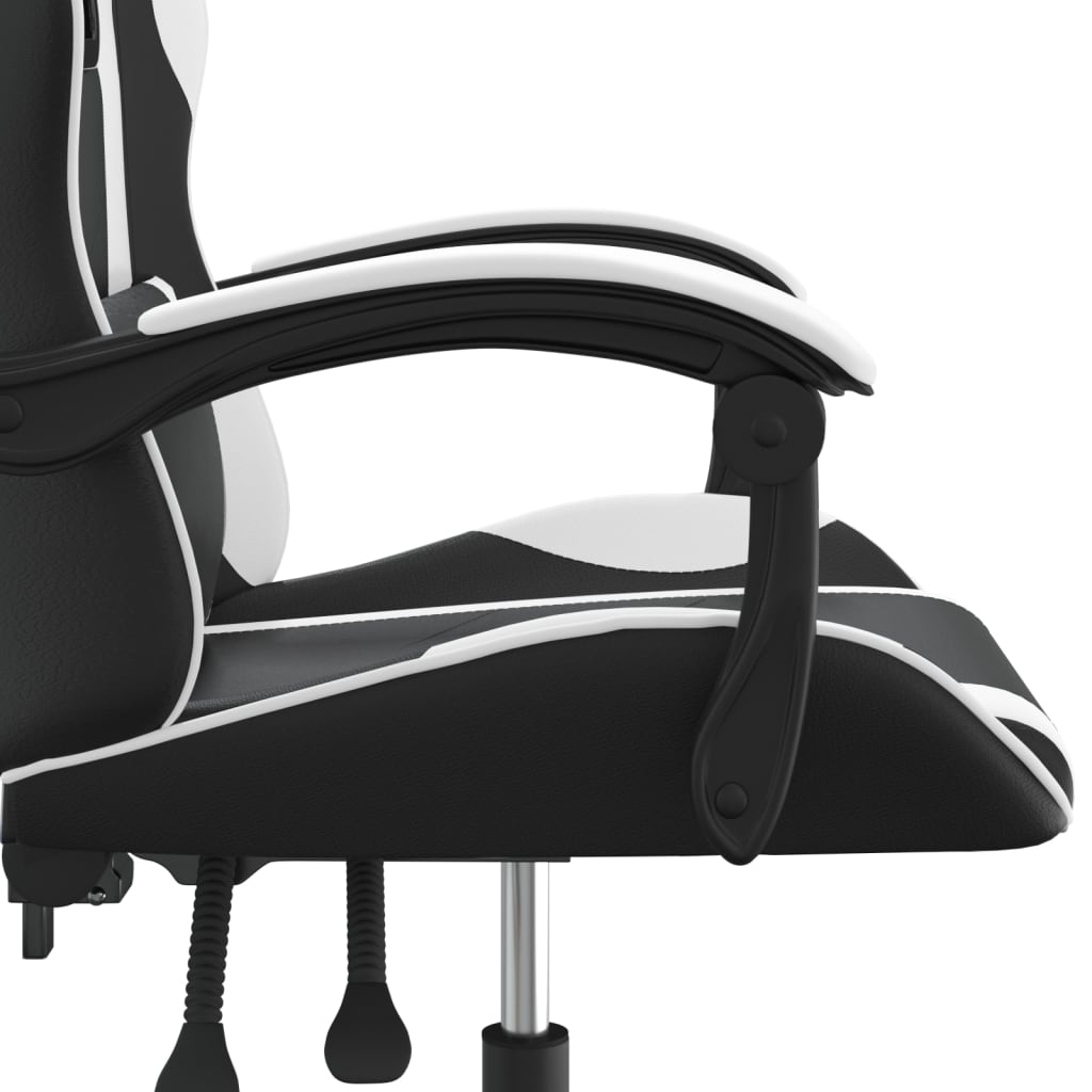 Gaming-Stuhl Drehbar Schwarz und Grün Kunstleder