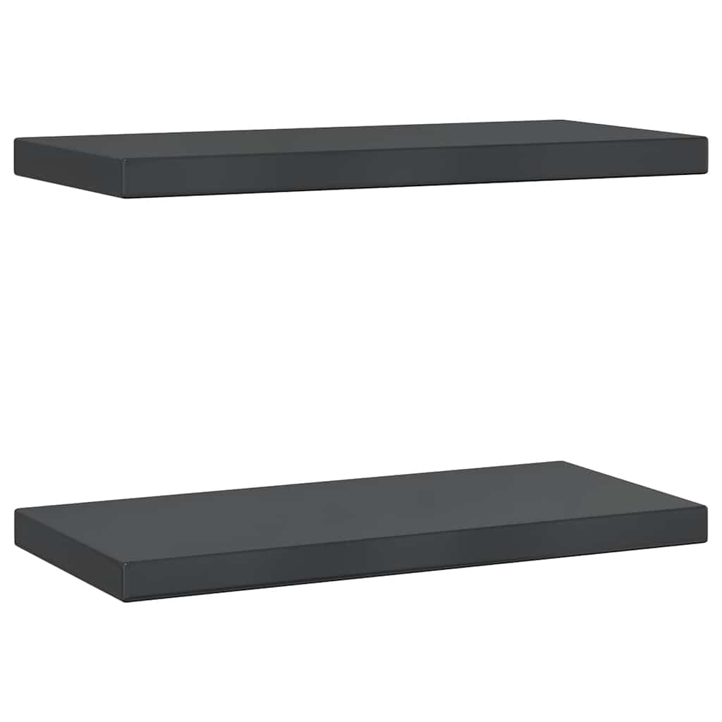 Wandregale 2 Stk. 100x40 cm Silbern Edelstahl