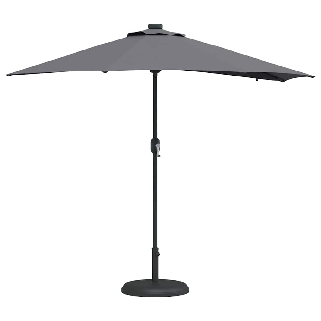 Garten-Sonnenschirm Sand 294 x 150 x 223 cm Polyester und Stahl