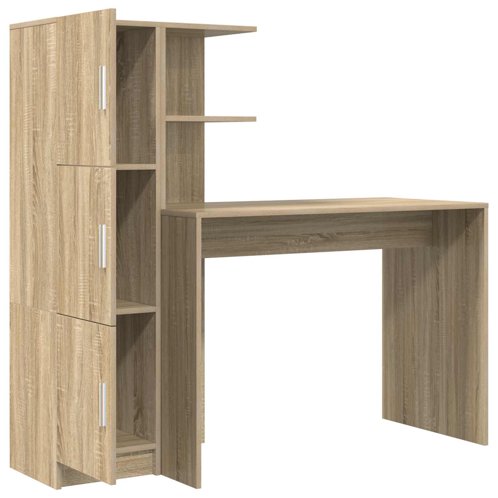 Schreibtisch 2 pcs Beton Grau