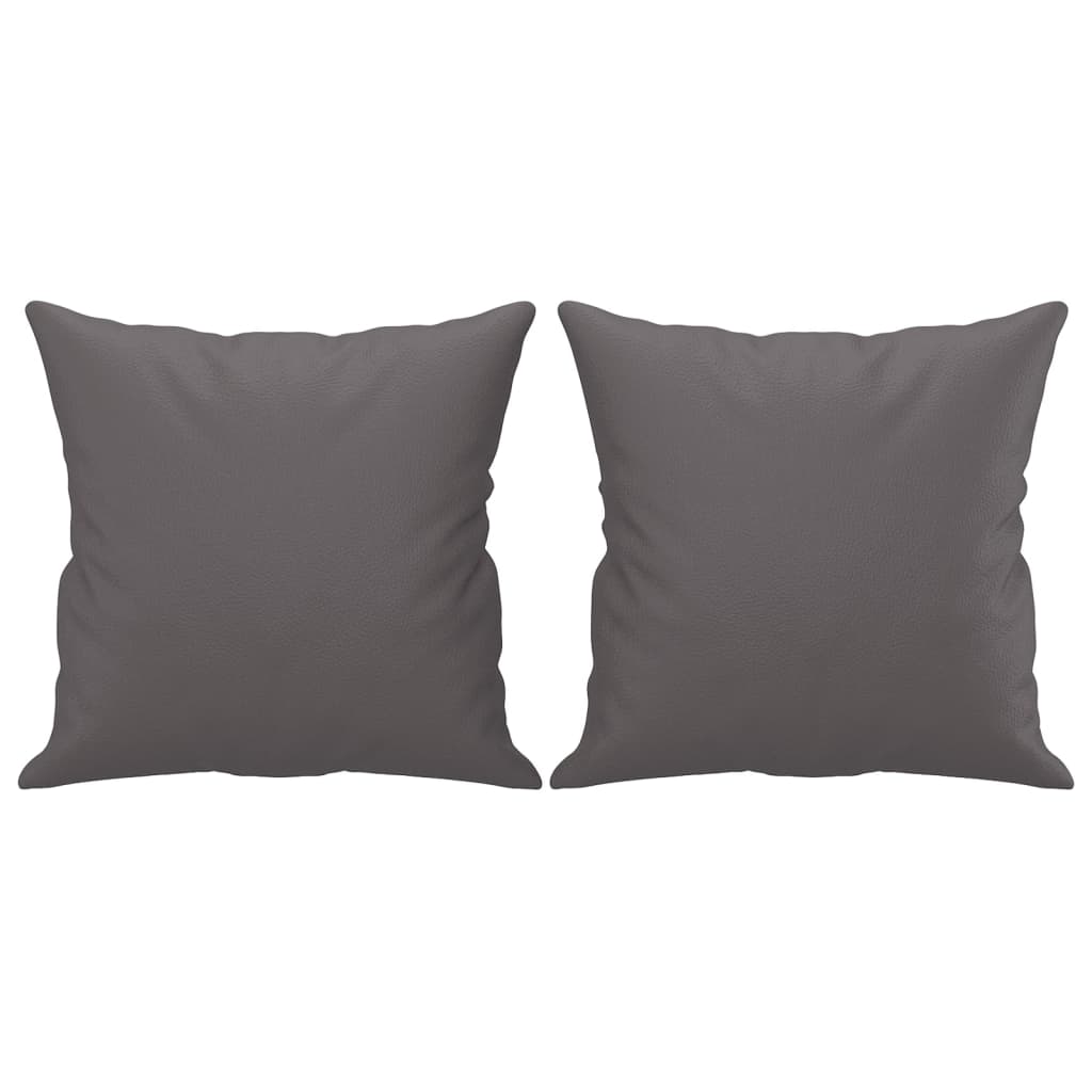 3-Sitzer-Sofa mit Zierkissen Schwarz 180 cm Kunstleder