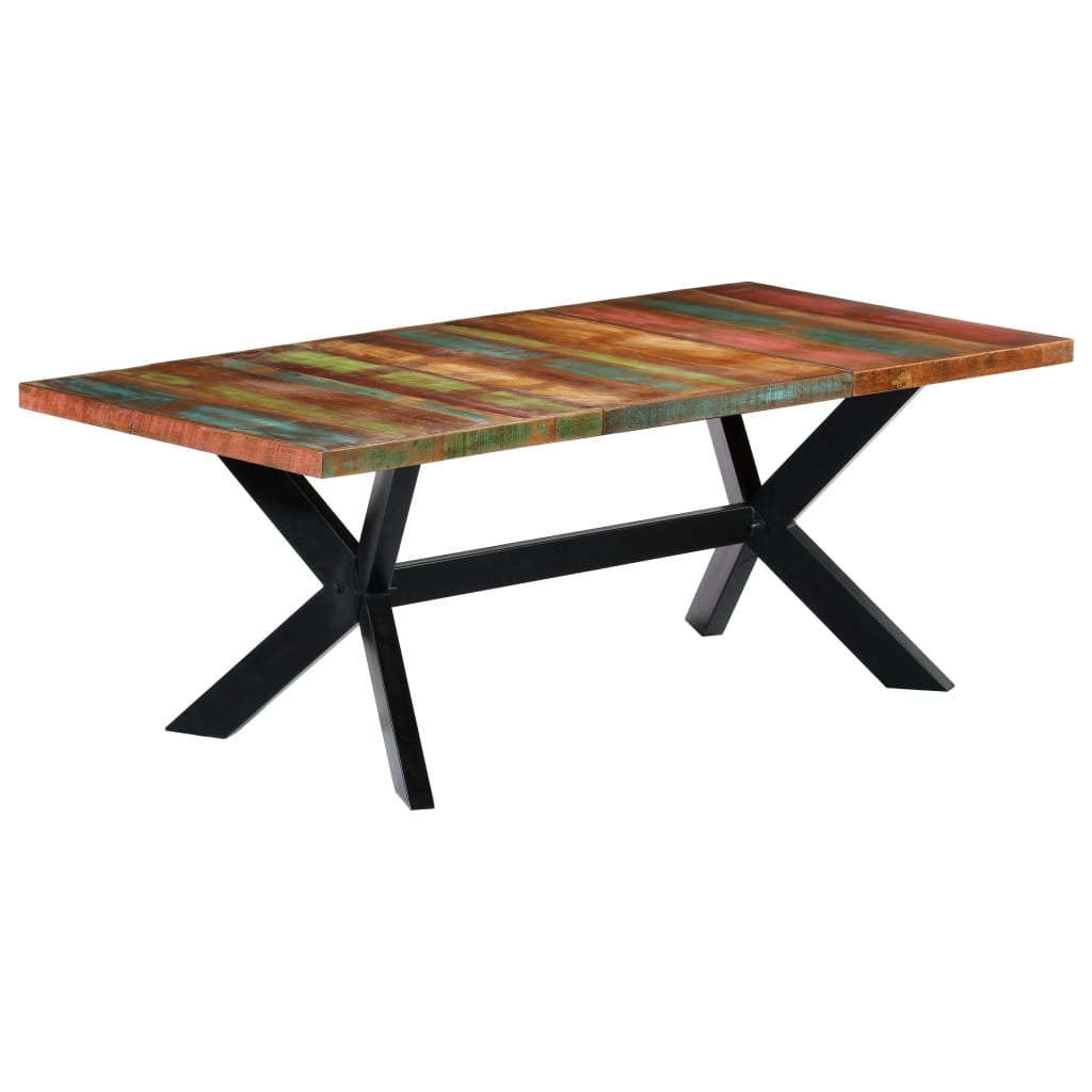 Esstisch Massivholz Mango und Stahlgestell 180 cm