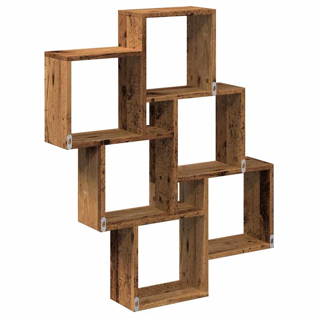 Würfelregal Weiß 78x15x93 cm Holzwerkstoff