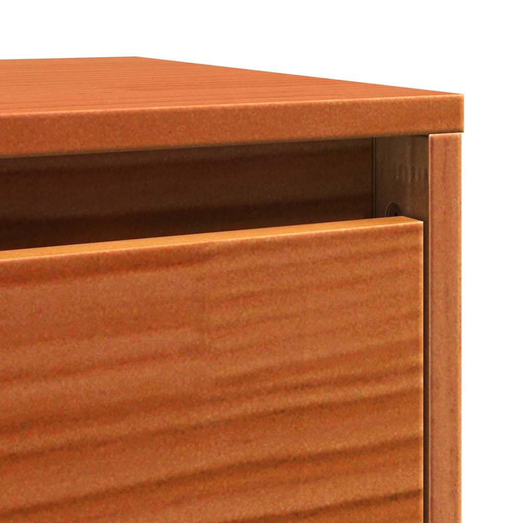 Wandschrank 100x30x35 cm Massivholz Kiefer