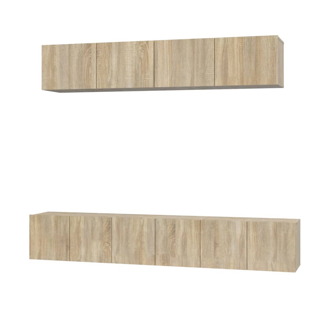 5-tlg. TV-Schrank-Set Weiß Holzwerkstoff