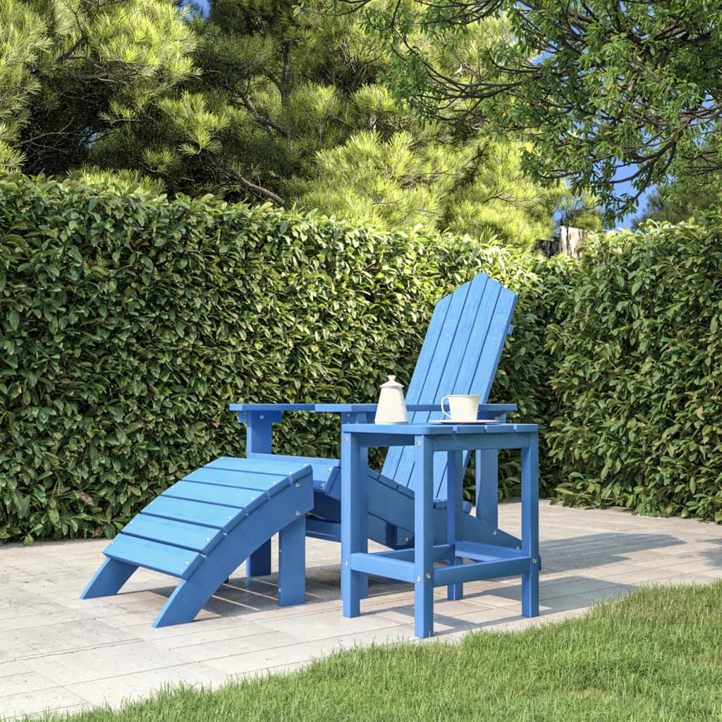 Adirondack-Gartentisch Weiß 38x38x46 cm HDPE