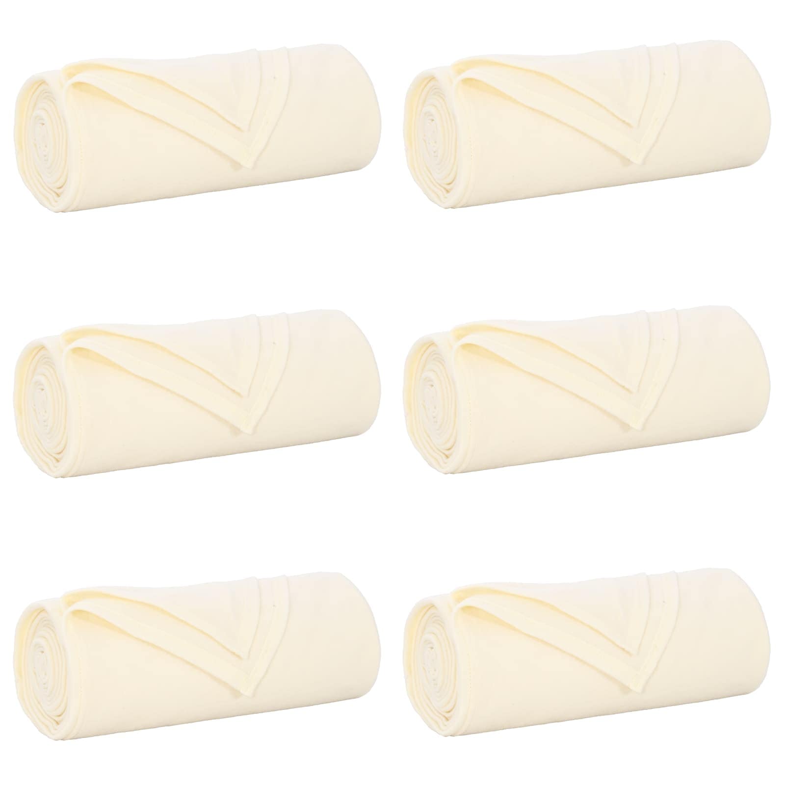 Überwurfdecke Beige 170 x 130 cm Fleece