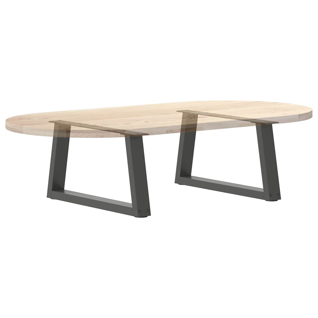 Couchtischbeine V-Form 2 Stück Schwarz 30x(30-31,3) cm Stahl