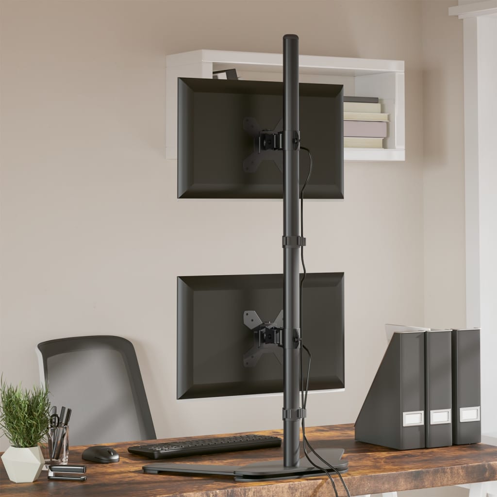 Monitorhalterung Schwarz Stahl VESA 75/100 mm