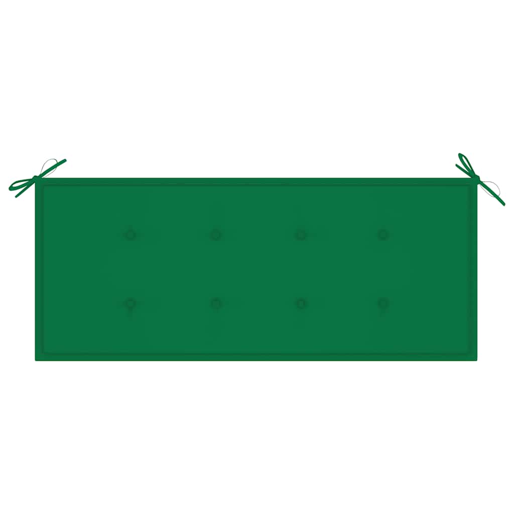3-Sitzer-Gartenbank mit Auflage 150 cm Massivholz Eukalyptus