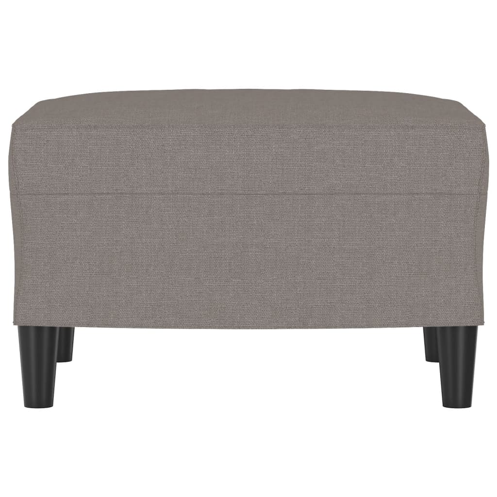 Fußhocker Hellgrau 60x50x41 cm Stoff