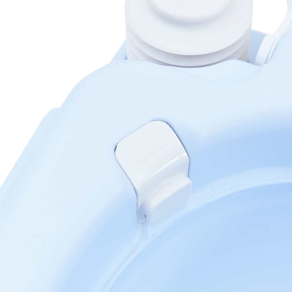 Camping-Toilette Grau und Weiß 41,5 x 36,5 x 30 cm Polyethylen