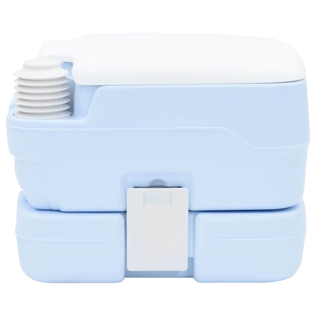 Camping-Toilette Grau und Weiß 41,5 x 36,5 x 30 cm Polyethylen
