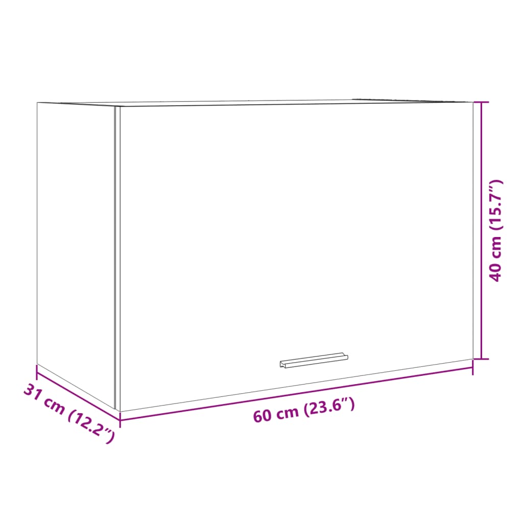 Unterschrank Lyon Weiß 60x46x81,5 cm Holzwerkstoff