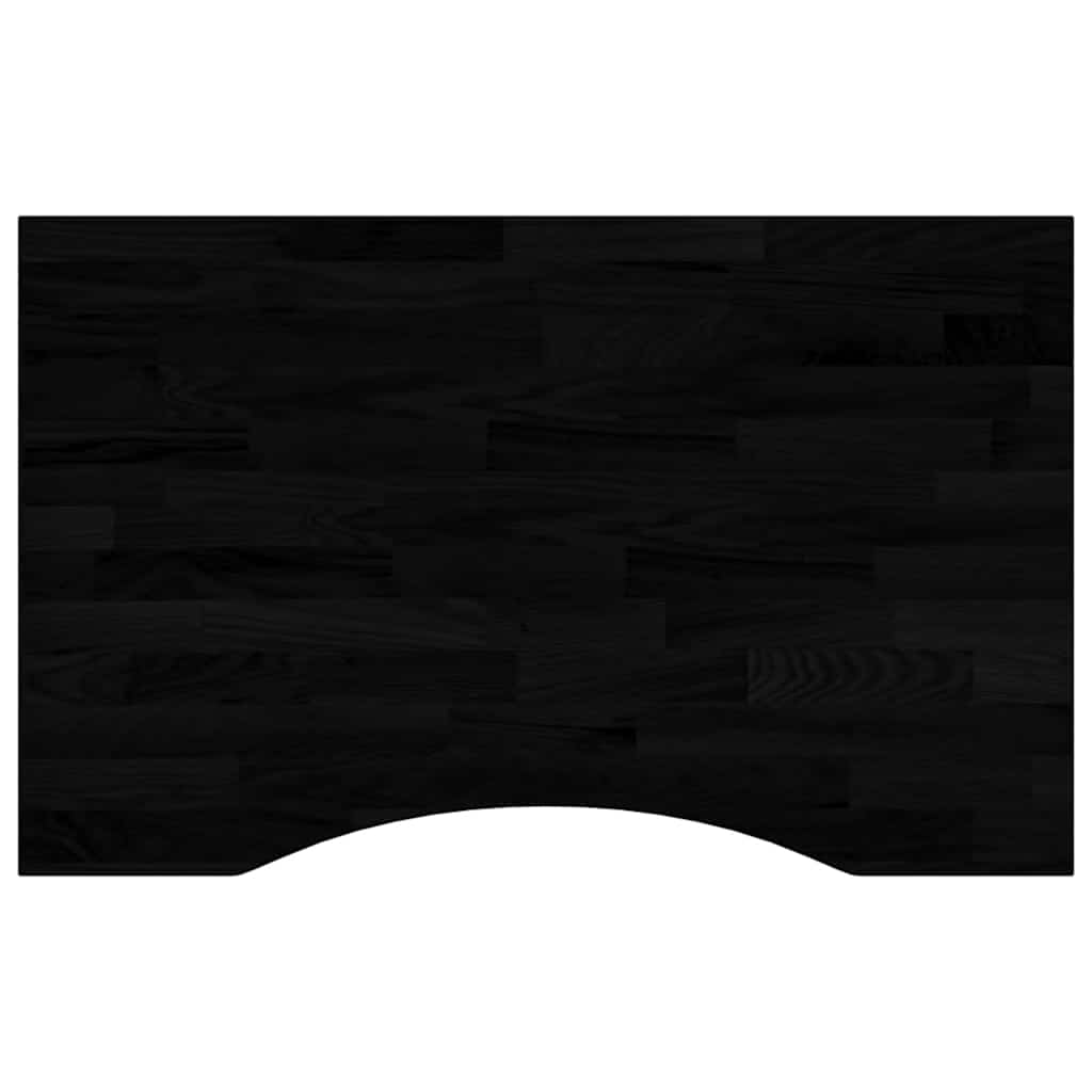 Schreibtischplatte Unbehandelt 80x50x2,5 cm Massivholz Eiche