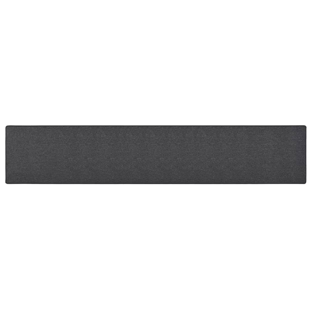 Teppichläufer Anthrazit 80 x 500 cm 100% Polypropylen