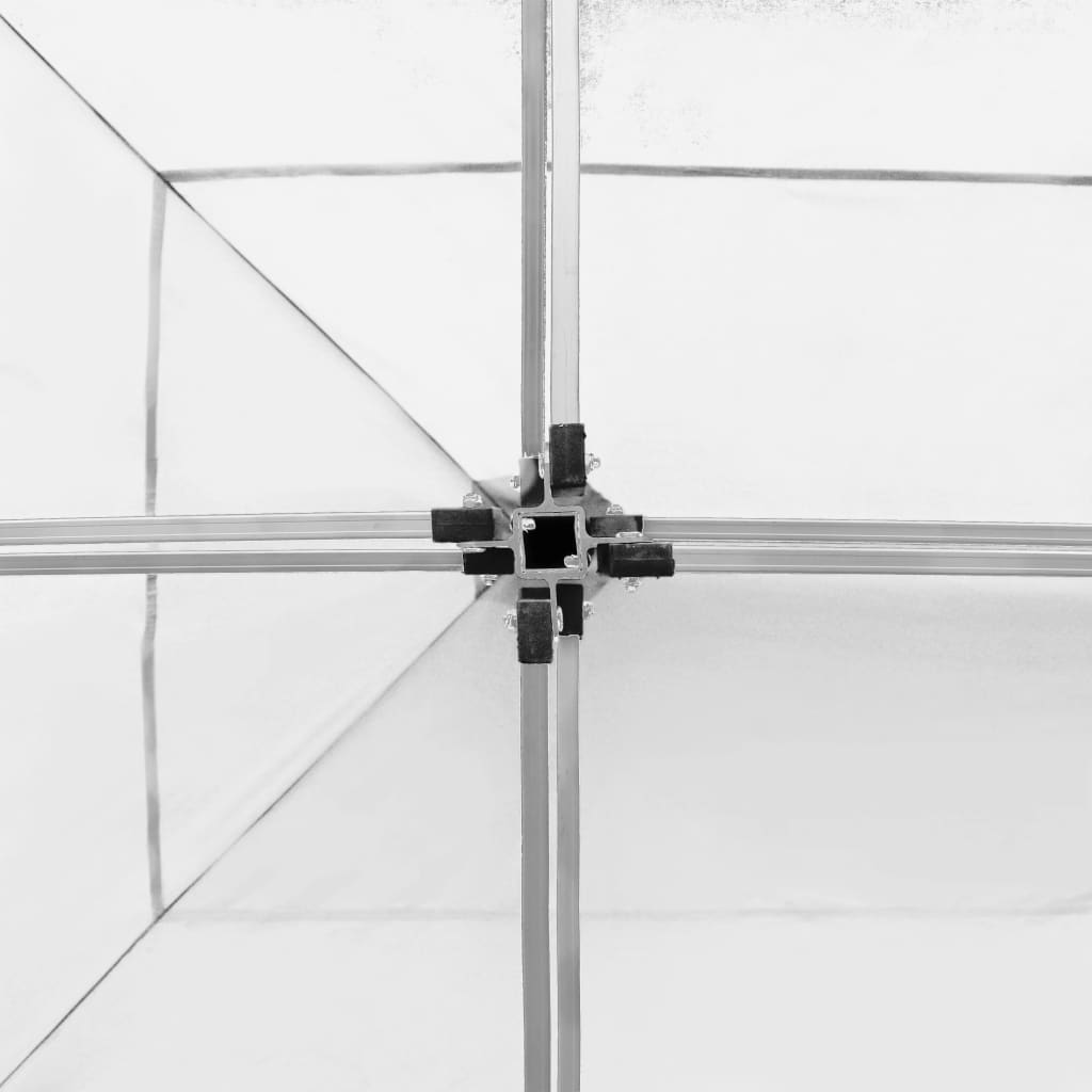 Profi-Partyzelt Faltbar mit Wänden Aluminium 3×3m Weiß