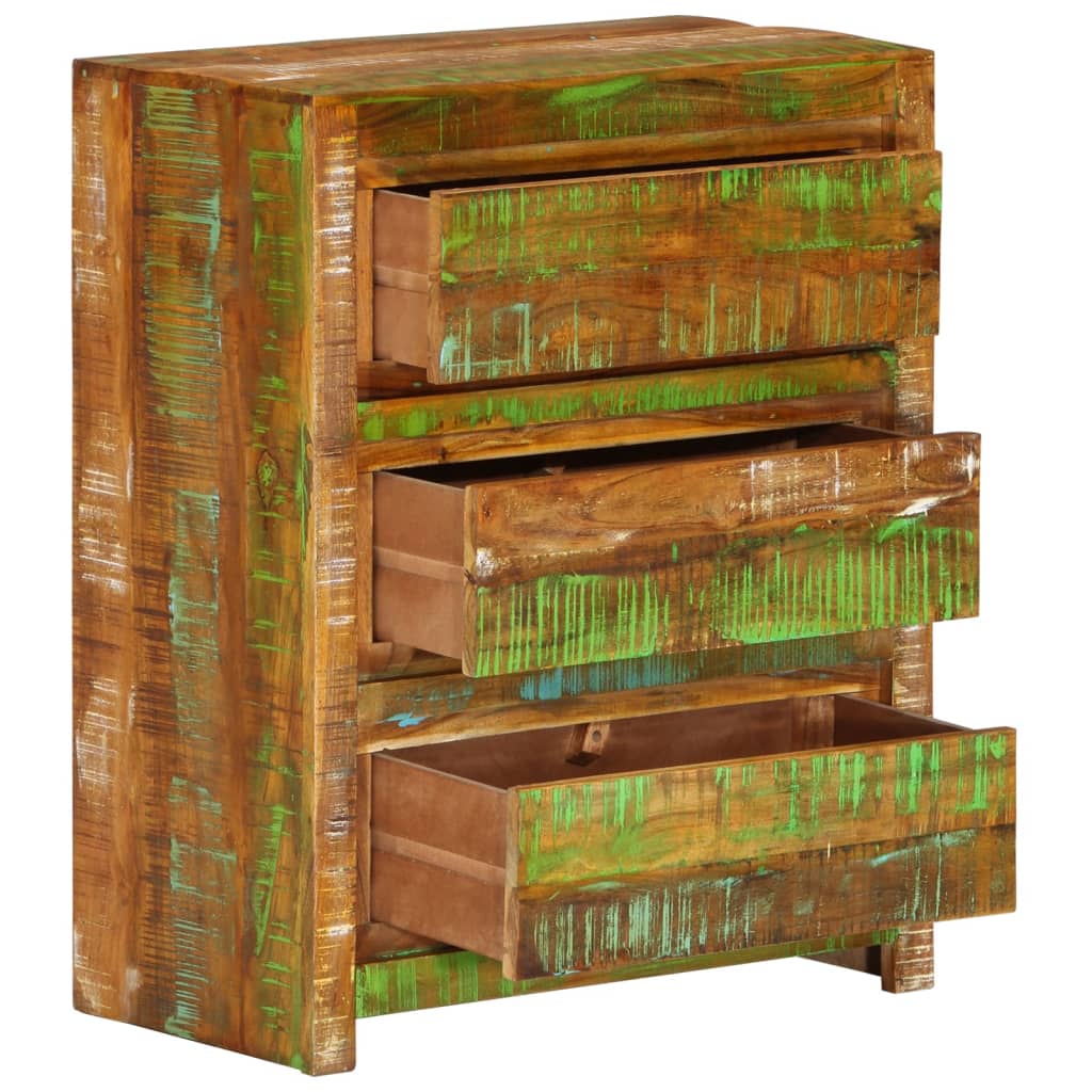 Schubladenschrank 60x33x75 cm Massivholz Akazie
