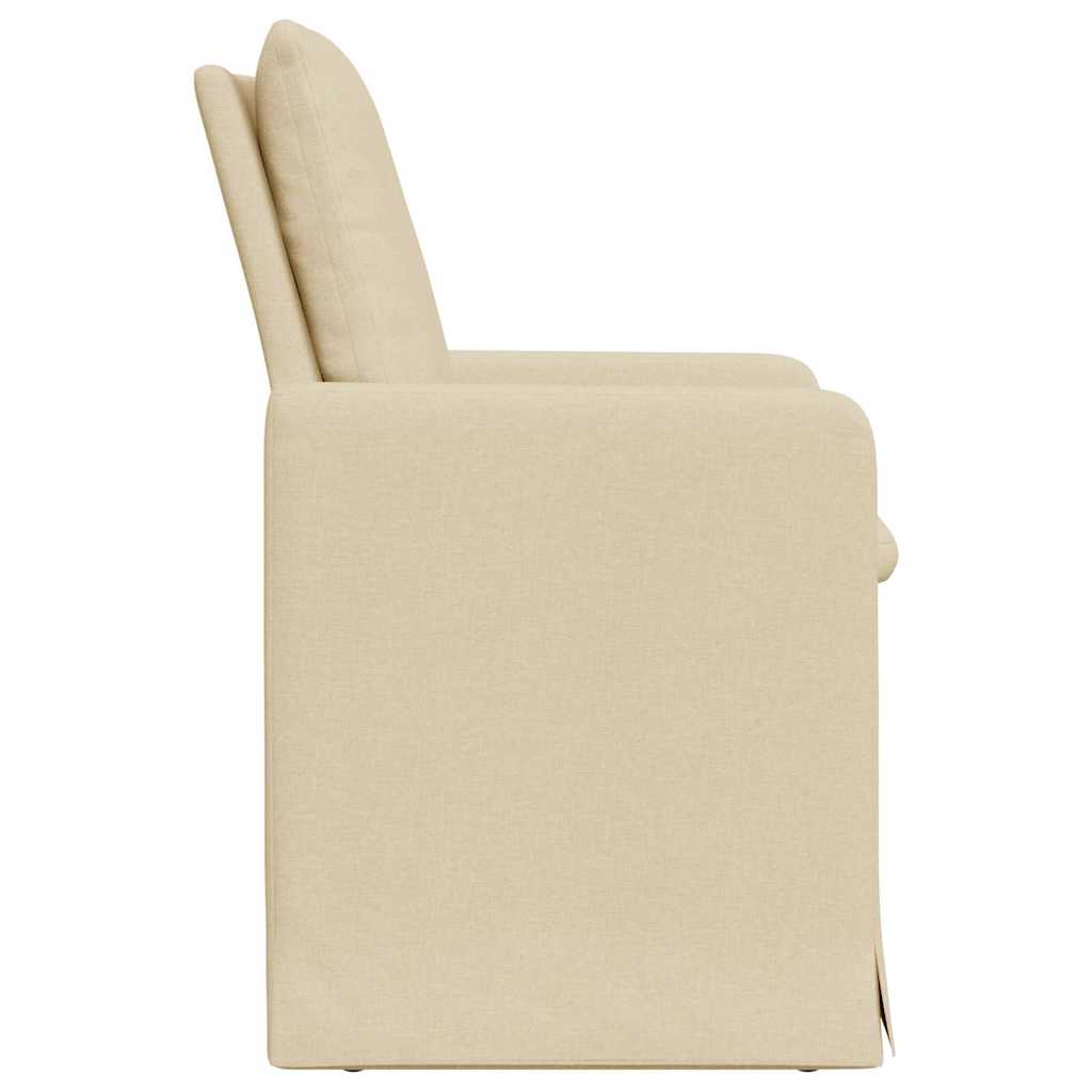 Esszimmerstühle 2 pcs Hellgrau 57 x 67 x 98 cm Stoff