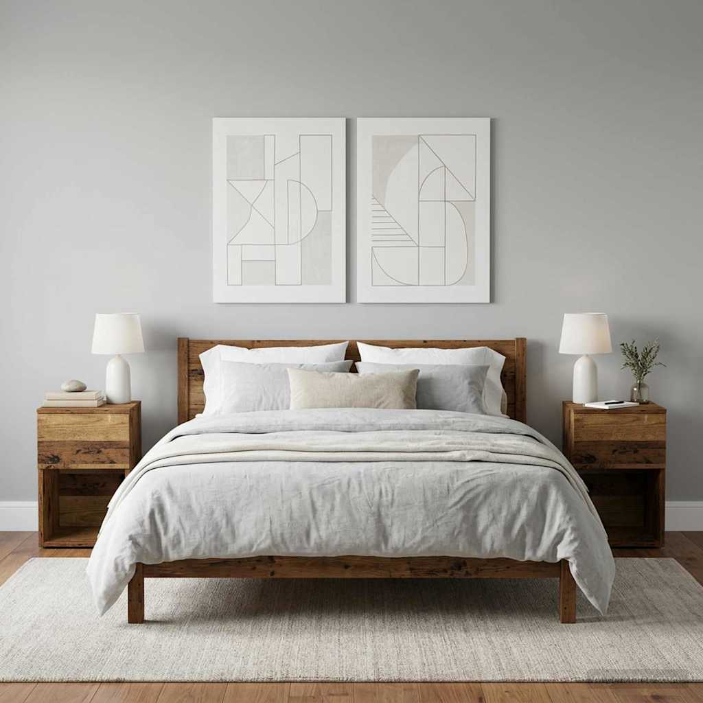 Bettschrank Weiß 29 x 31,5 x 49 cm Holzwerkstoff