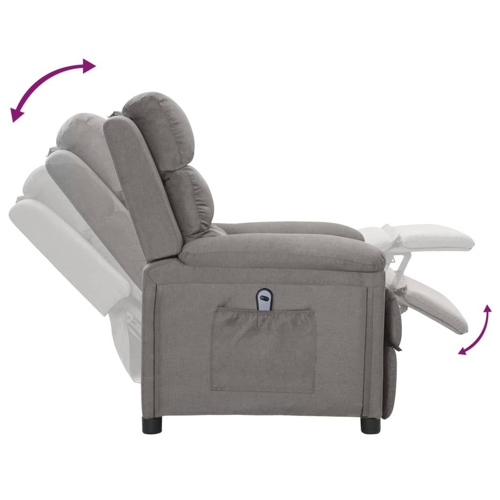 Relaxsessel Elektrisch Braun Stoff