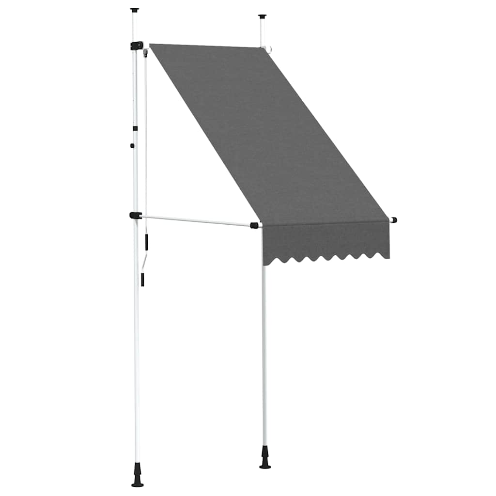 Einziehbare Markise Handbetrieben 150 cm Anthrazit