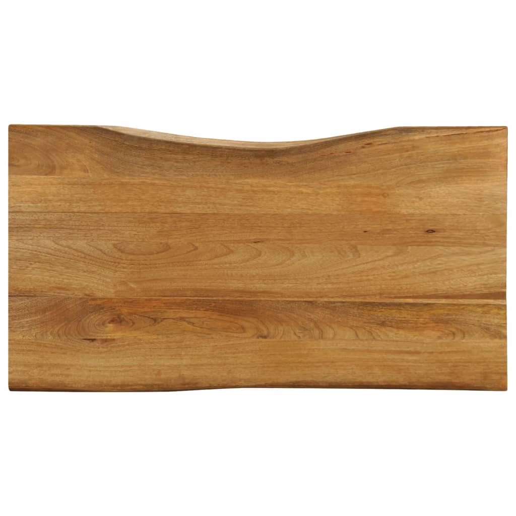 Tischplatte 40x40x2,5 cm Rechteckig Massivholz Akazie Baumkante