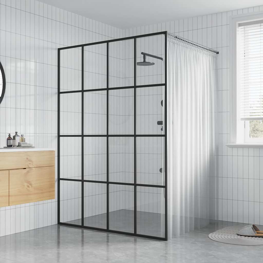 Duschwand für Walk-in Dusche Klares Sicherheitsglas 80x195 cm
