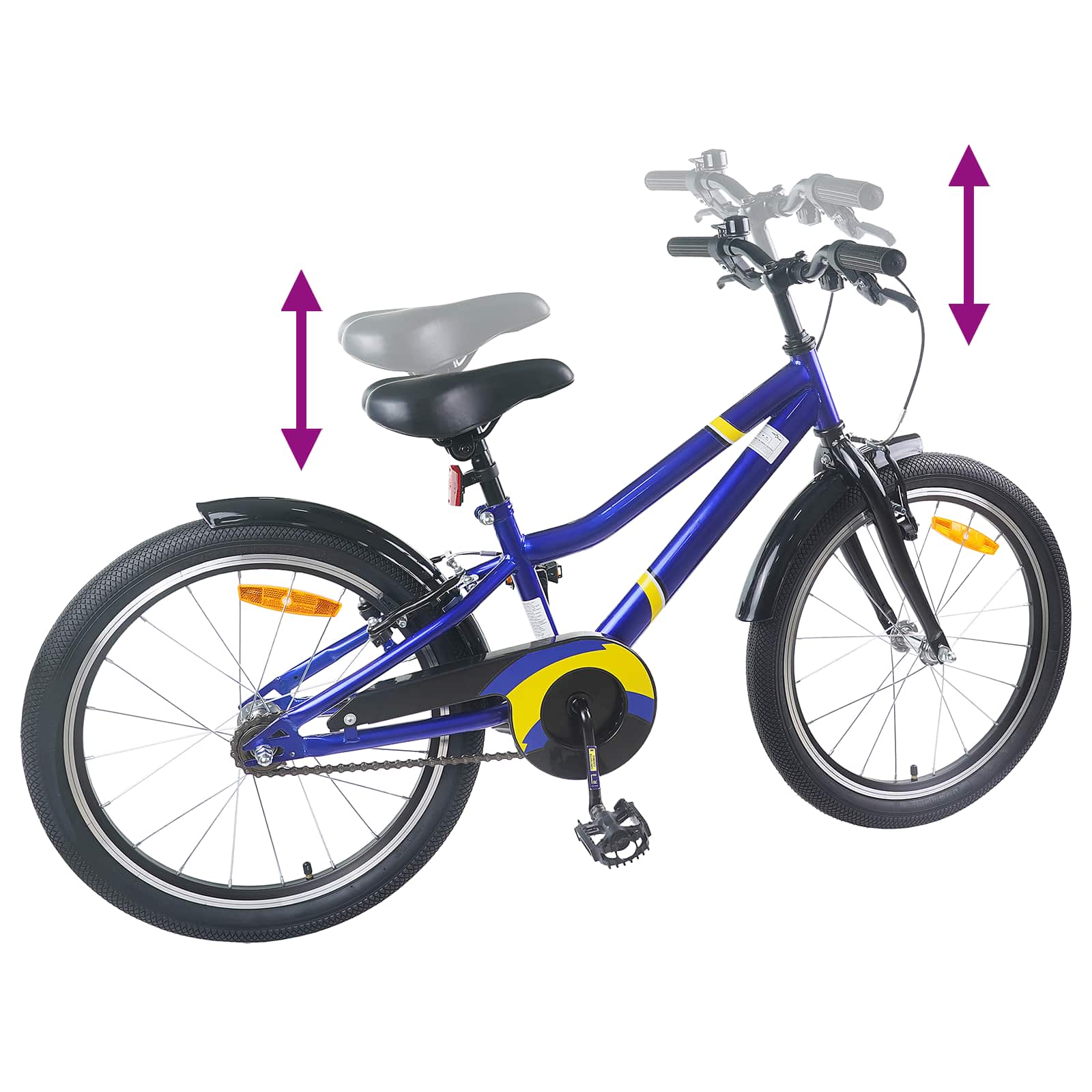 Kinderfahrrad 12 Zoll für 2-4 Jahre alt Schwarz Rot