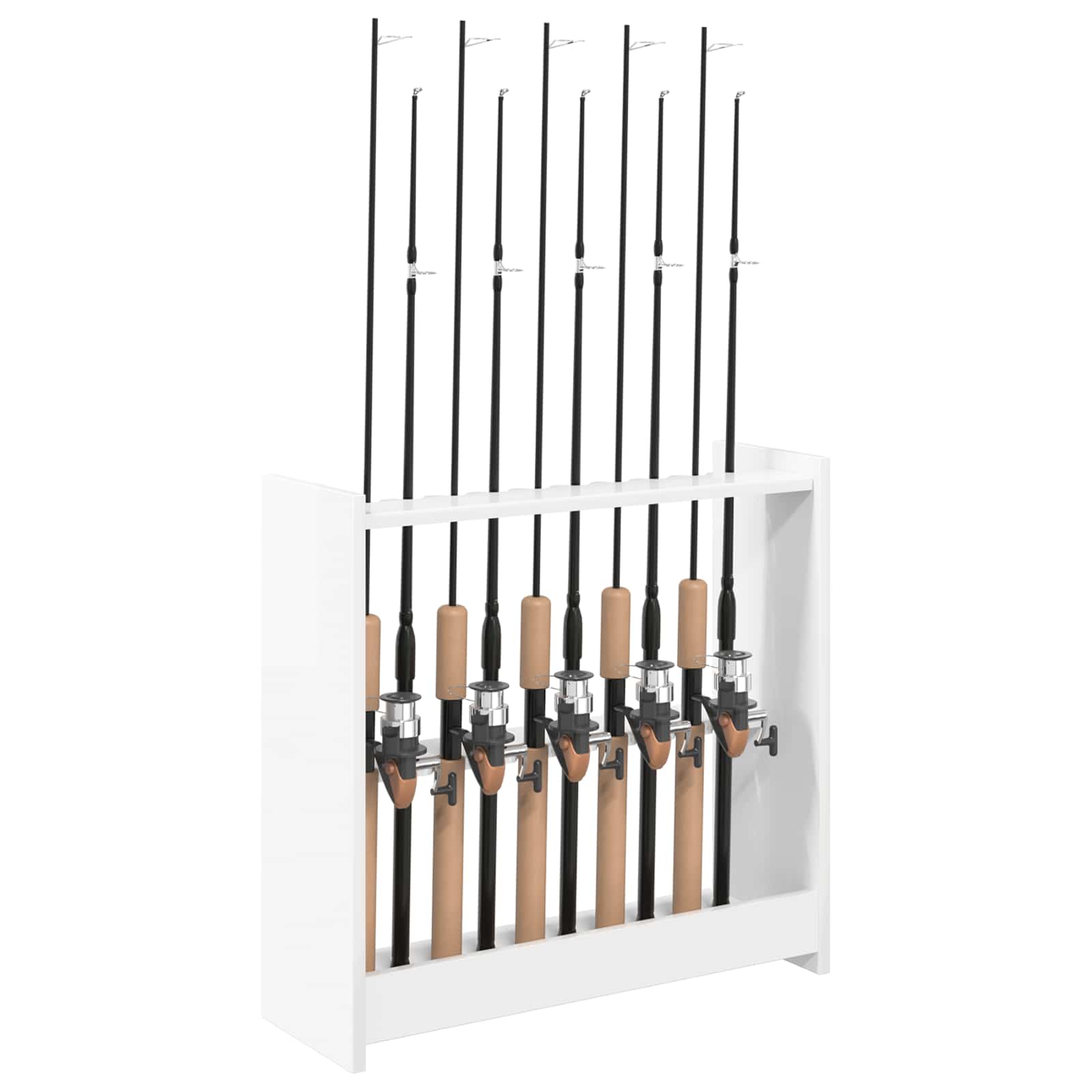 Billardqueue-Ständer Holzwerkstoff 60 x 20 x 57 cm Weiß