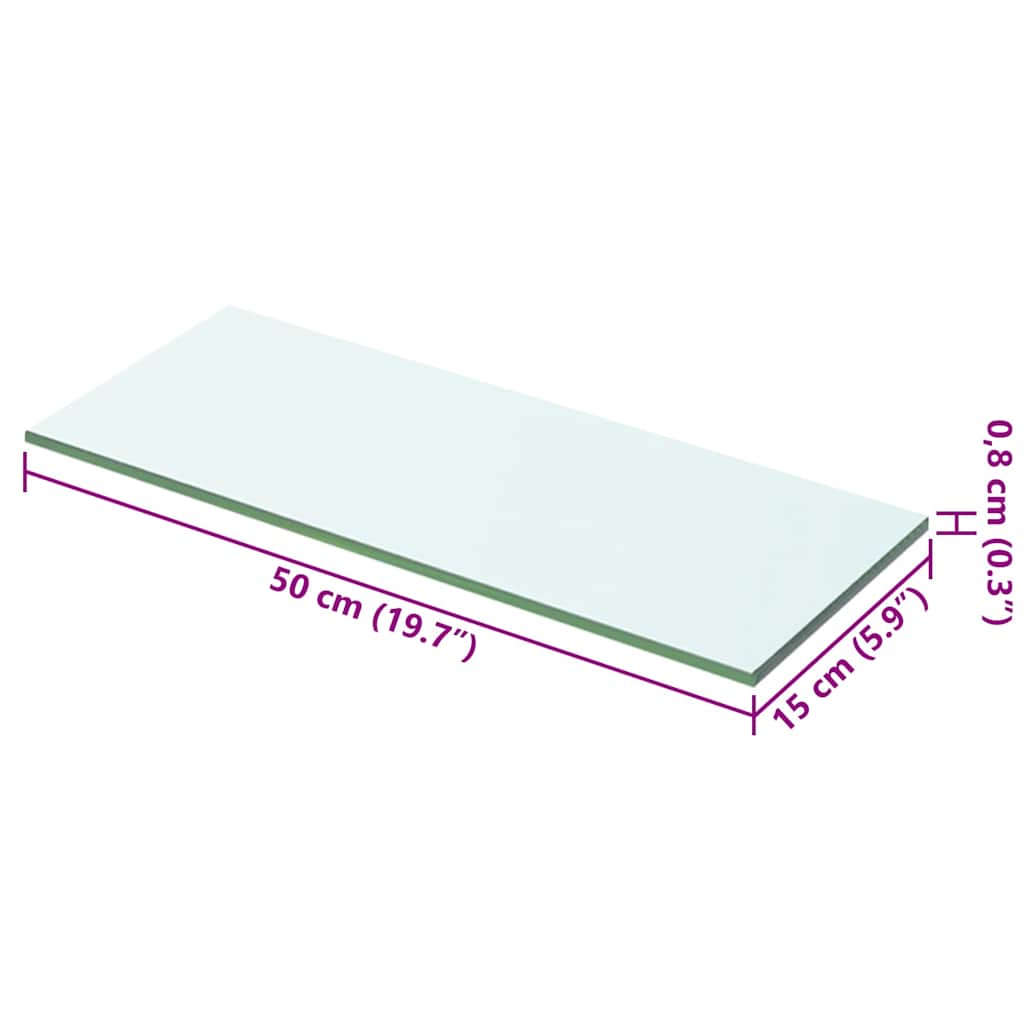 Regalboden Glas Transparent 20x12 cm