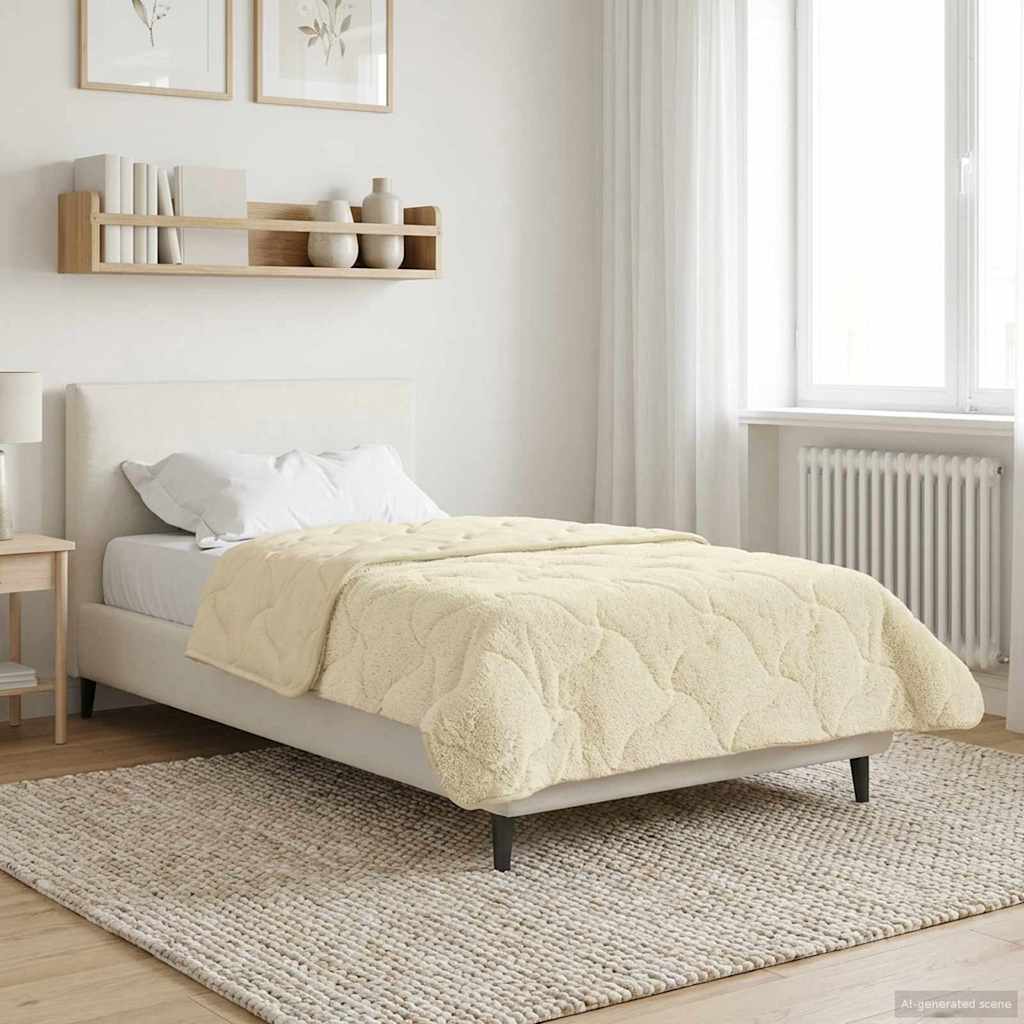 Winterbettdecke Gepolstert Anthrazit 135 x 200 cm