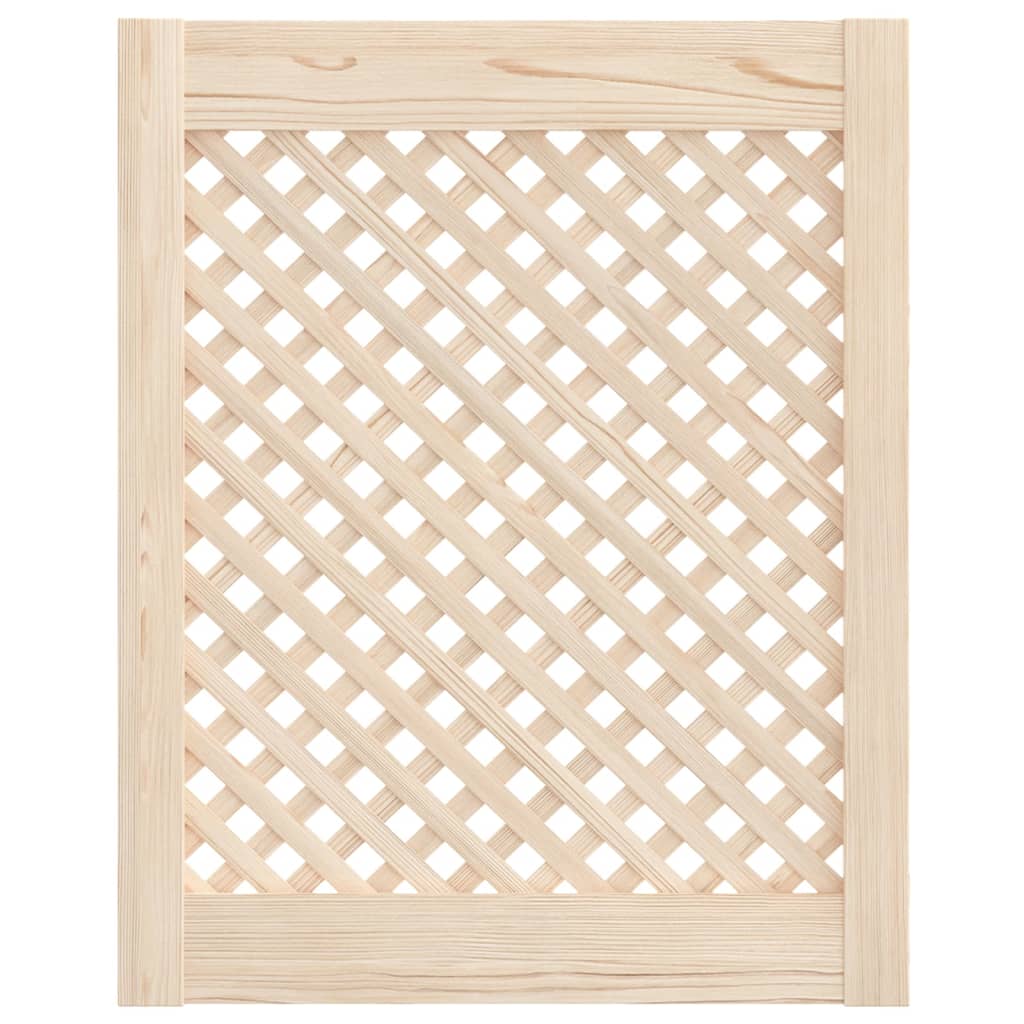 Schranktüren 2 Stk. Gitter-Design 39,5x39,5cm Massivholz Kiefer