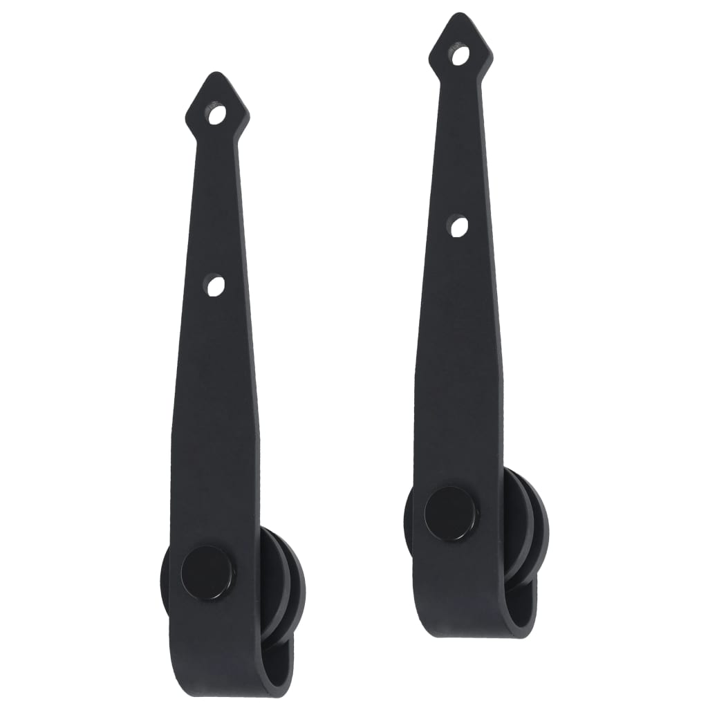 Mini Schiebetürbeschlag Set für Schranktüren 122 cm Carbonstahl