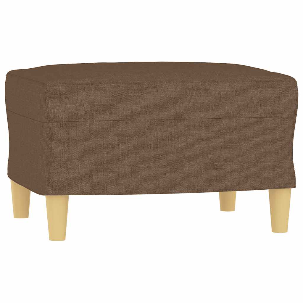 Fußhocker Hellgrau 60x50x41 cm Stoff
