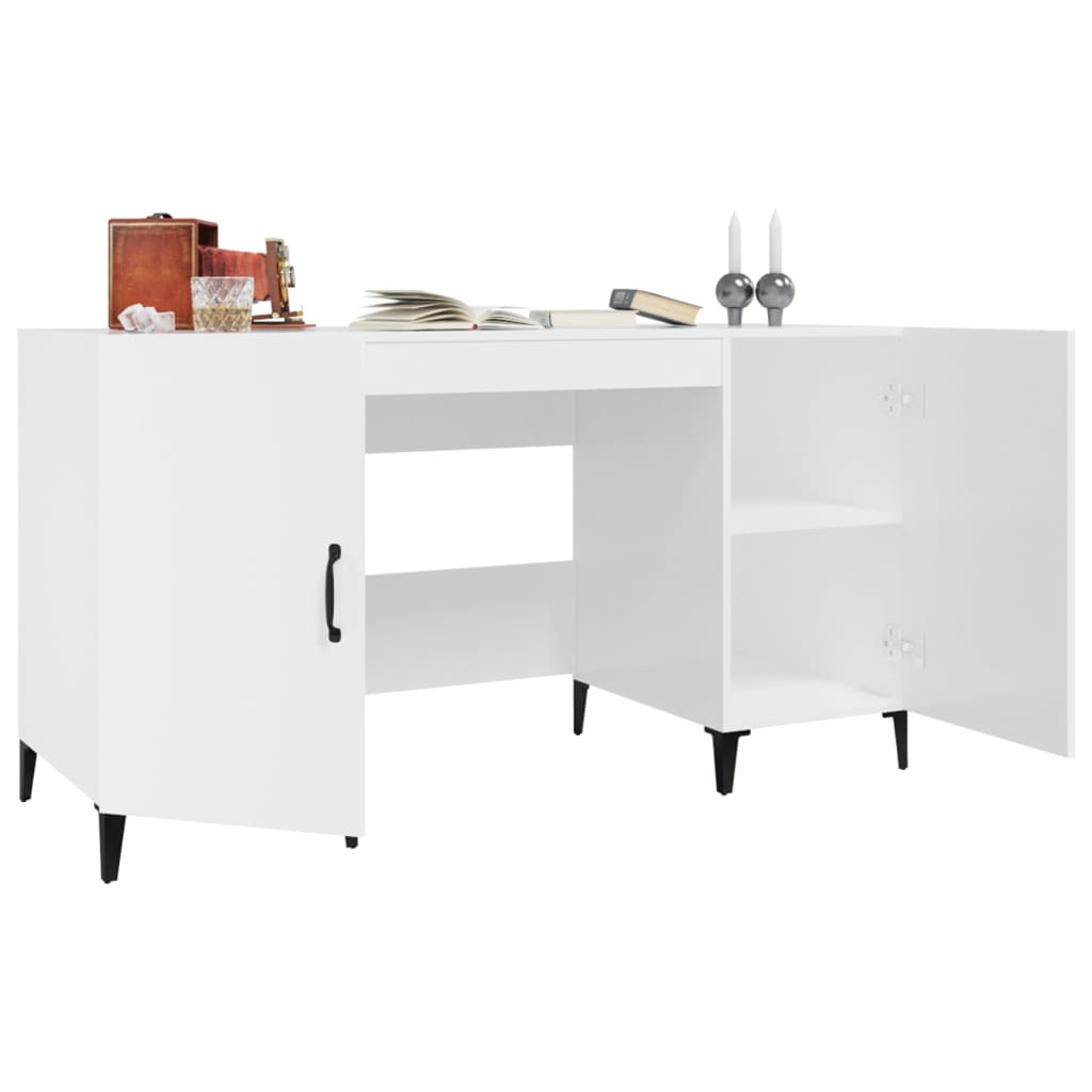 Schreibtisch mit Tür Altholz 140 x 50 x 75 cm Holzwerkstoff