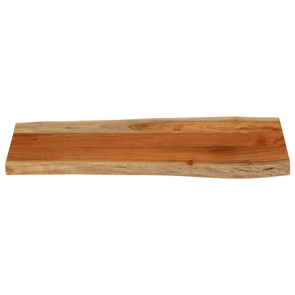 Tischplatte 40x40x2,5 cm Rechteckig Massivholz Akazie Baumkante