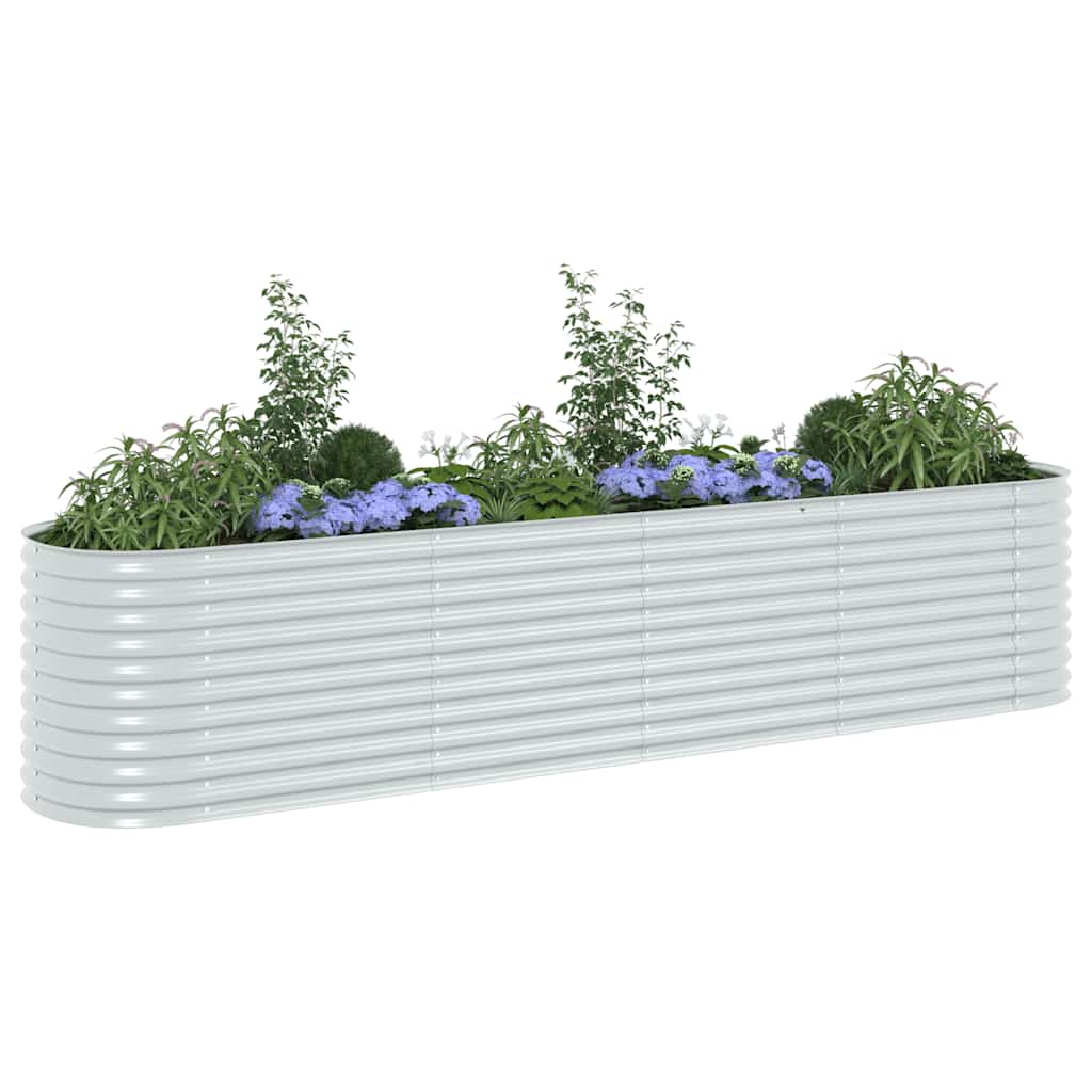 Hochbeet Grün 400 x 80 x 81 cm Stahl