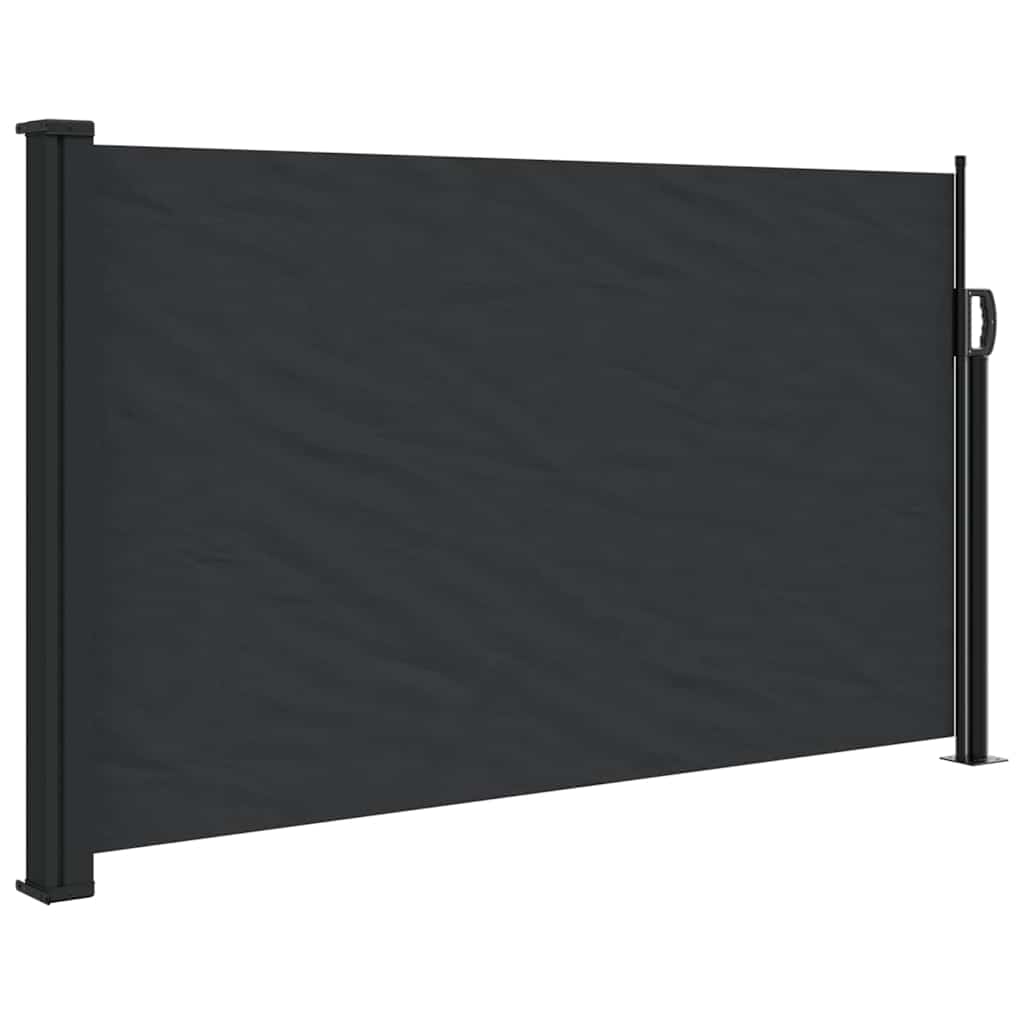 Seitenmarkise Ausziehbar Schwarz 100x300 cm
