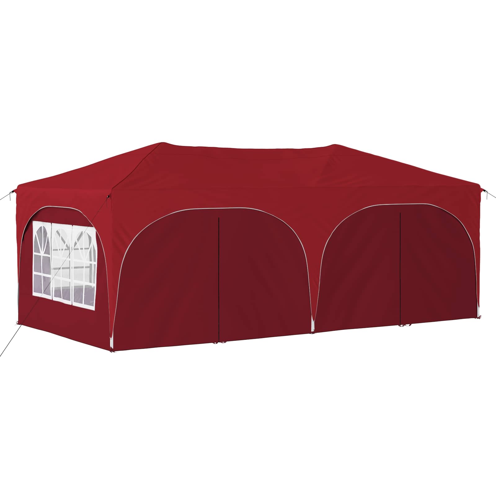 Pop-up Partyzelt 575 x 288 x 245 cm Creme Oxford-Stoff
