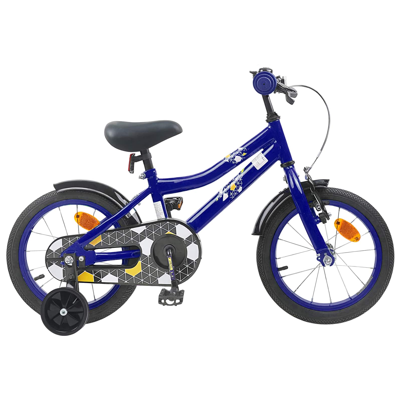 Kinderfahrrad 12 Zoll für 2-4 Jahre alt Schwarz